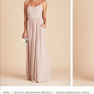 Birdy Grey “Grace” convertible dress - chiffon taupe.